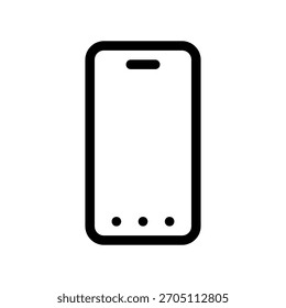 Pictograma del teléfono móvil, simple y moderno
