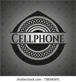 Cellphone realistic black emblem