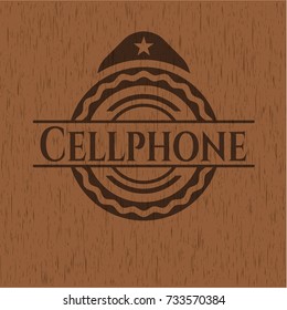 Cellphone realistic wood emblem