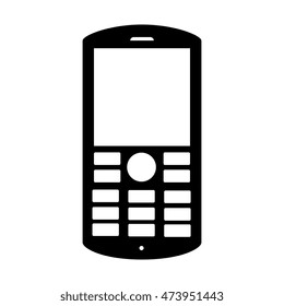 cellphone screen mobile keyboard phone  technology buttons display vector illustration