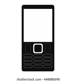 cellphone with several buttons below screen icon