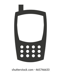 cellphone silhouette isolated icon vector illustration design