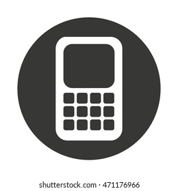 cellphone silhouette isolated icon vector illustration design