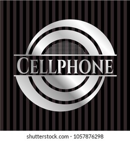 Cellphone silver emblem or badge