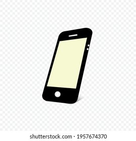 cellphone simple clip art vector illustration. Ready to use in psd files.