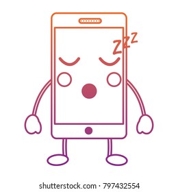 cellphone sleep  kawaii icon image 
