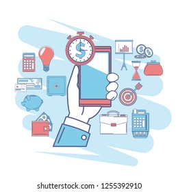 cellphone and stopwatch