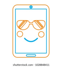 cellphone sunglasses  emoji icon image 