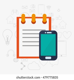cellphone and telecommunication app icons