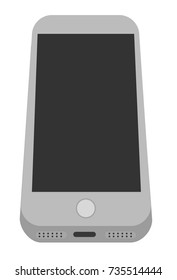 Cellphone template front view vector illustration