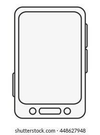 cellphone with touchscreen icon