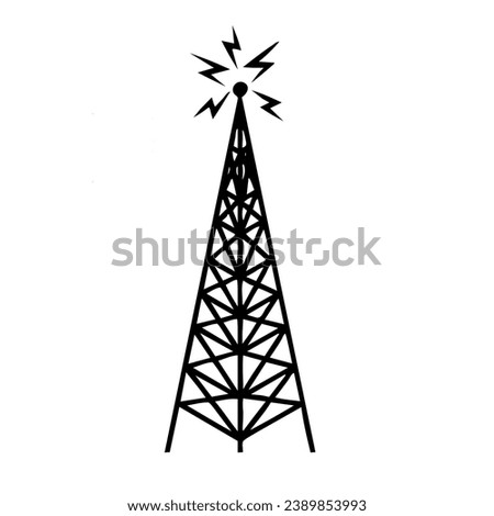 cellphone tower black colour design