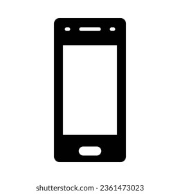 Cellphone Vector Glyph Icon For Personal And Commercial Use.
