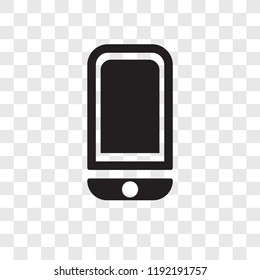Cellphone vector icon isolated on transparent background, Cellphone transparency logo concept