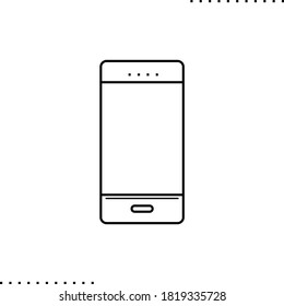 cellphone vector icon in outline