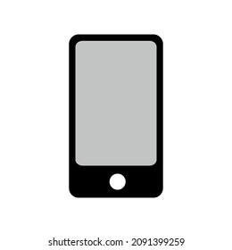 Cellphone vector icon. Smartphone, mobile phone symbol on white background.