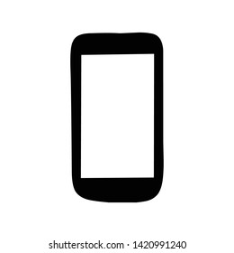 Cellphone vector icons, isolated illustrations for graphic and web design, mobile icons, creative logos