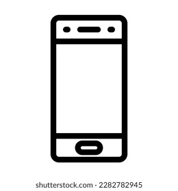 Diseño de iconos de la línea del vector del teléfono móvil