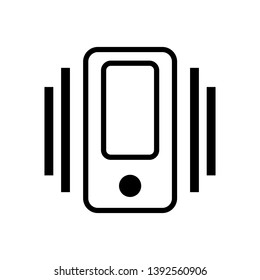 cellphone vibrate image logo icon