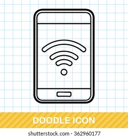 cellphone wireless doodle