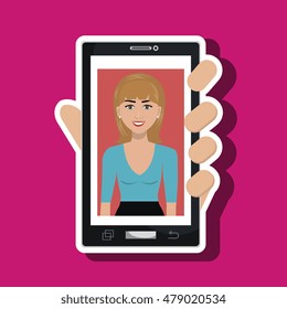 cellphone woman find hand