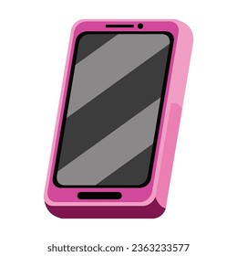 A cellphone with a woman's favorite color is pink