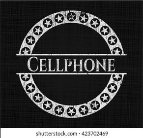Cellphone written on a blackboard