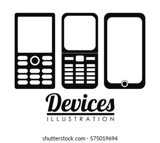 cellphones with buttons  icon image vector illustration design 