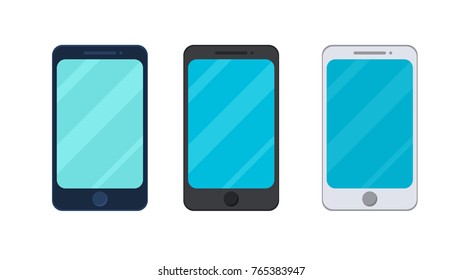 Cellphones style isolated vector illustration