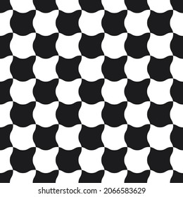 Cells are black and white. A chessboard made of identical cells.