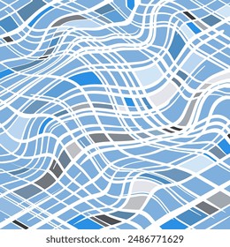 Las celdas son azules y grises, esto es tela, se encuentra en las olas.