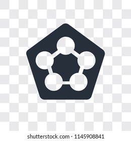 Cells in a circle vector icon isolated on transparent background, Cells in a circle logo concept