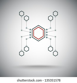 cells are connected in the form of a spider