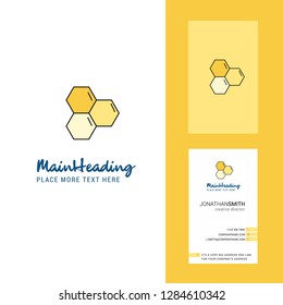 Cells  Creative Logo and business card. vertical Design Vector