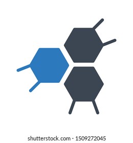 cells glyph colour vector icon