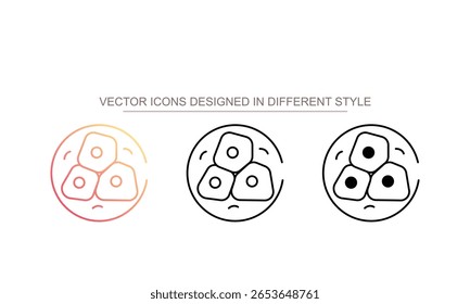 Diseño de icono de células con fondo blanco ilustración de stock