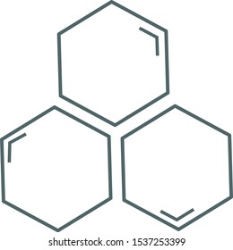 Cells icon. Honey comb icon. Vector illustration