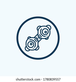 cells icon isolated on white background from human organ collection. cells icon trendy and modern cells symbol for logo, web, app, 
