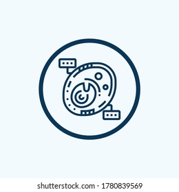 cells icon isolated on white background from human organ collection. cells icon trendy and modern cells symbol for logo, web, app, 