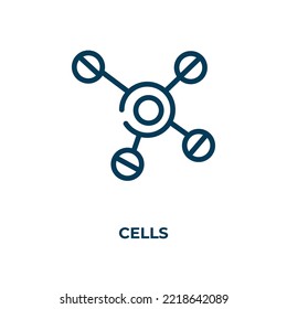 Cells icon. Linear vector illustration. Outline cells icon vector. Thin line symbol for use on web and mobile apps, logo, print media.