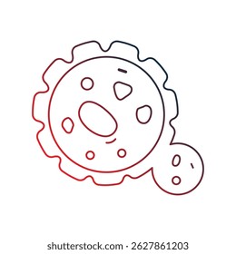 Icono de células con fondo blanco Vector Ilustración de stock