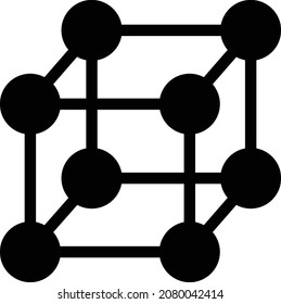 ilustración vectorial de celdas aislada en un fondo transparente. iconos vectoriales de glifo para el concepto o gráficos web.
