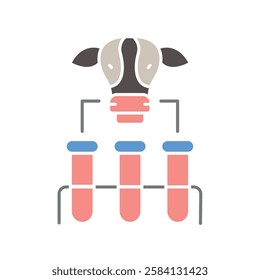 Cellular agriculture flat icon. Vector isolated element. 