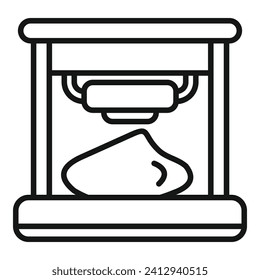 Cellular bioprinting icon outline vector. Medical science dna. Organ healthcare
