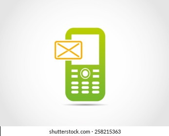 Cellular Come In Mail Message Icon