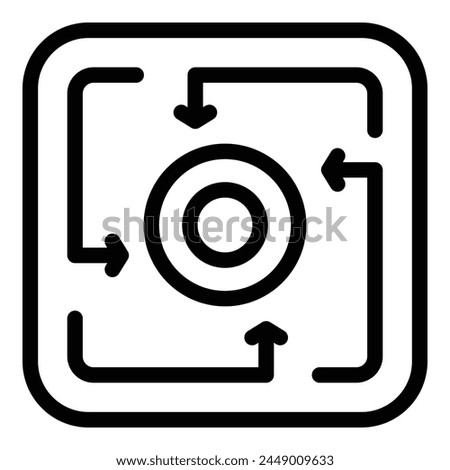 Cellular device service icon outline vector. Business revenue. Plan price