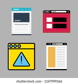 cellular icon set. vector set about browser icons set.