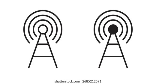 Símbolo de sinal de vetor de ícone celular
