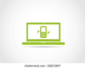 Cellular Laptop Notebook Synchronize