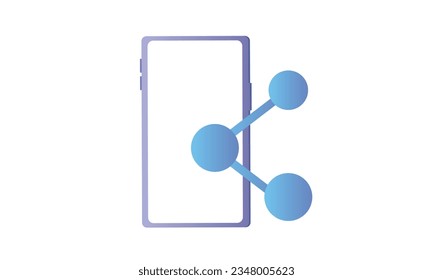 Cellular network, mobile communication icon.on white background.Vector Design Illustration.